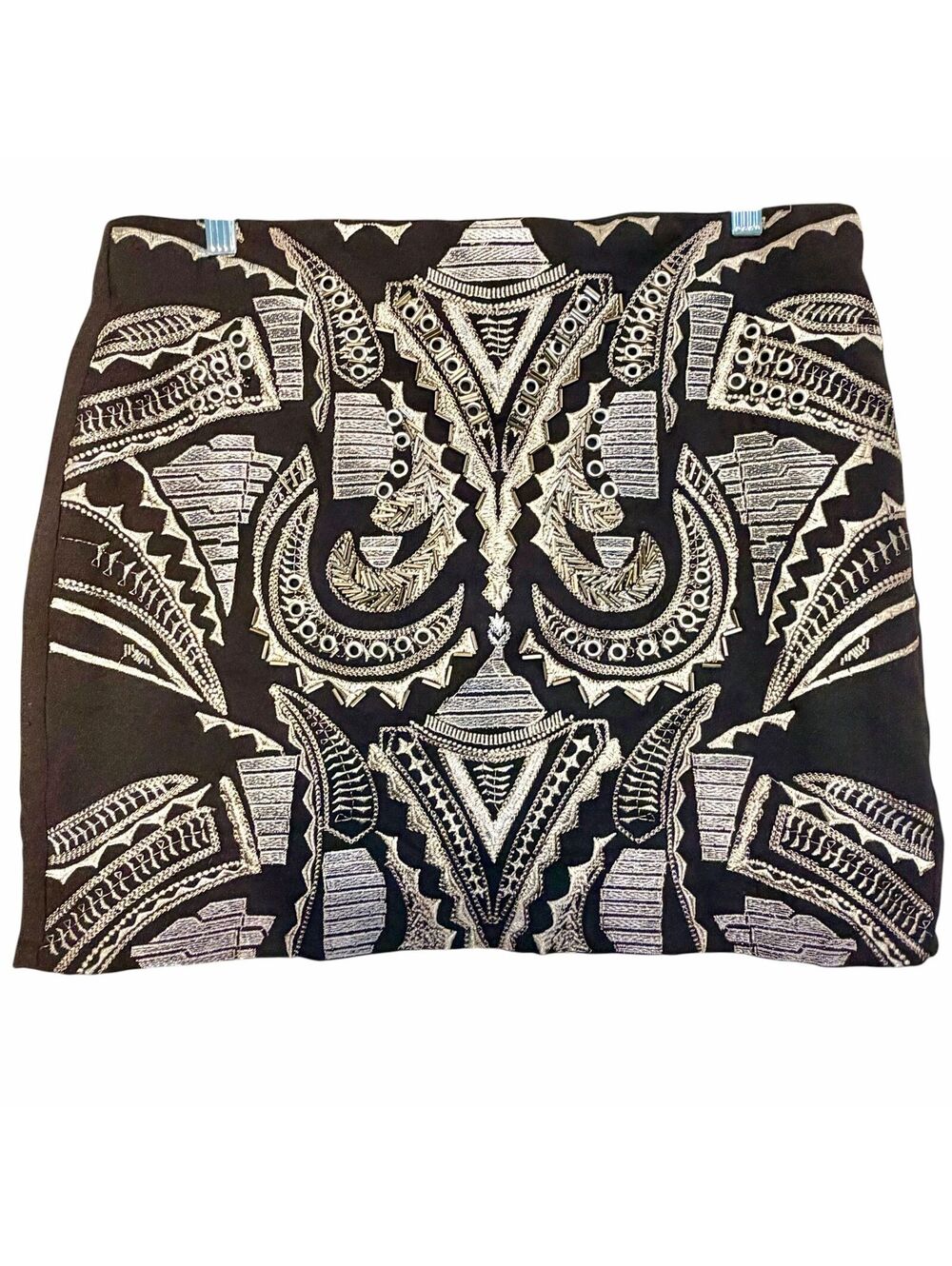 Endless Rose boho beaded and embroidered women’s mini skirt Size Large